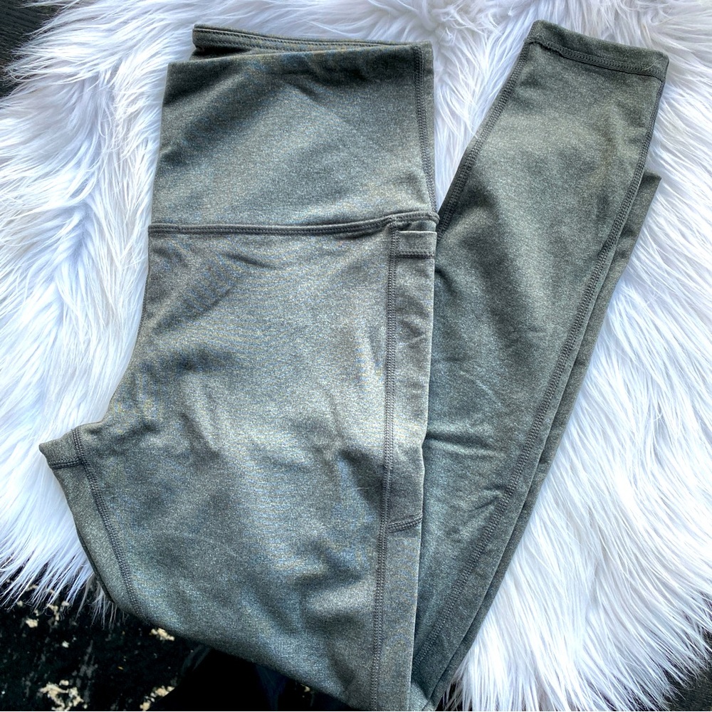 Senita Athletics Side Pocket Leggings Heather Grey Size M